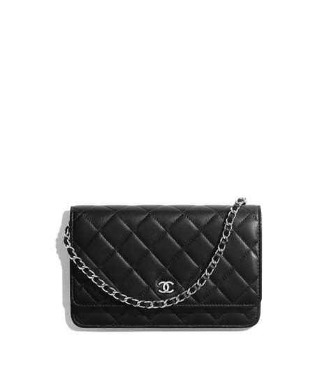 chanel wallet on chain zwart|authentic chanel wallet on chain.